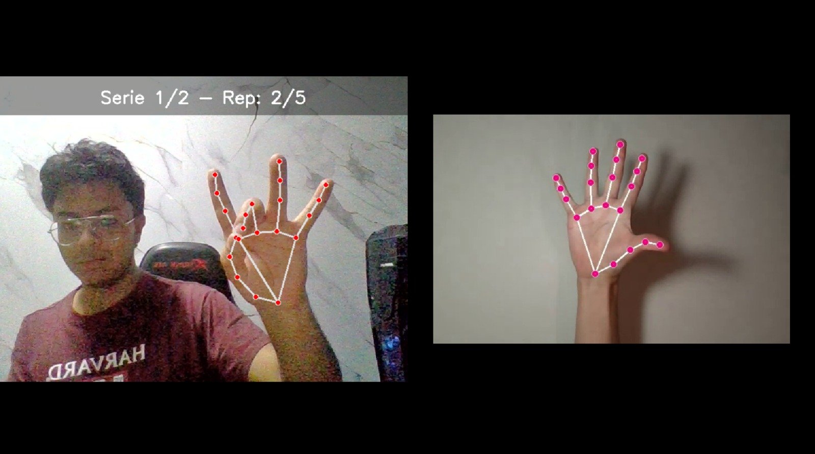 PhyDhara - Ejercicio de mano