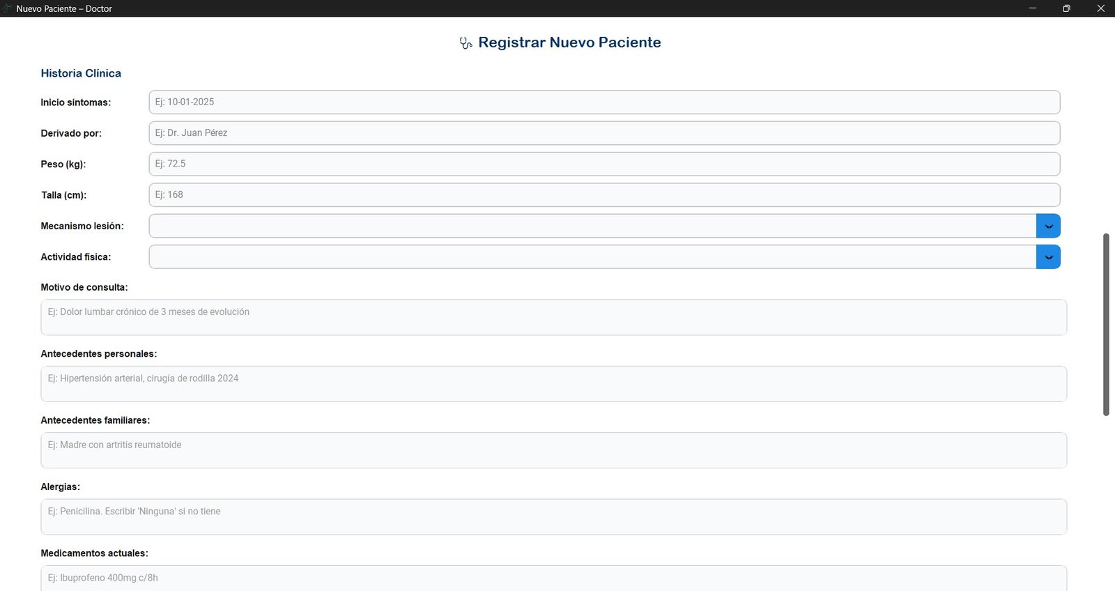 PhyDhara - Nueva sesion
